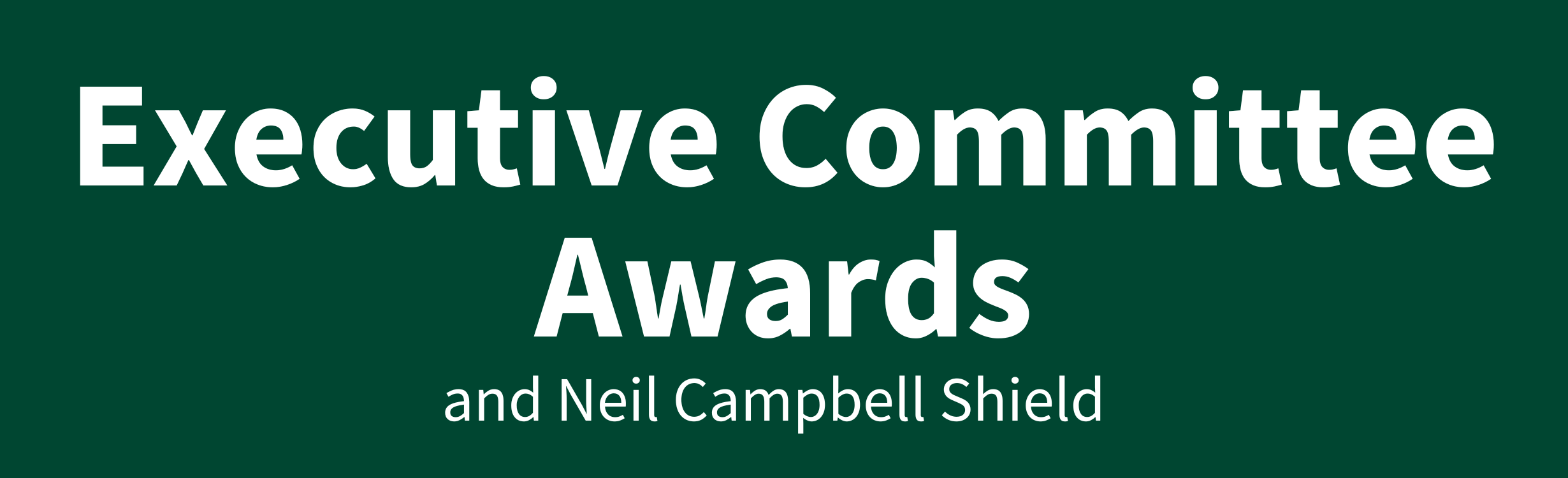 Executive Committee awards